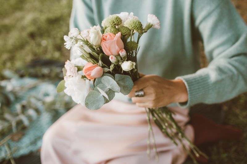 Bouquet de roses roses pastel — romantique et délicat